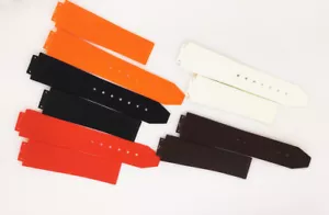 Correa de repuesto de goma de silicona suave de 21 mm para (se adapta) Hublot MDM - Imagen 1 de 10
