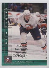 2001 ITG Be A Player Memorabilia Emerald Chicago Sun-Times Nov /10 Juraj Kolnik