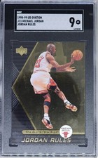 1998-99 Upper Deck Ovation Michael Jordan #J11 Jordan Rules Gold PSA 9