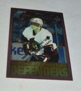1996 TOPPS FINEST - STEVE DUCHESNE OTTAWA SENATORS DEFENDERS CARD # 17 - Picture 1 of 4
