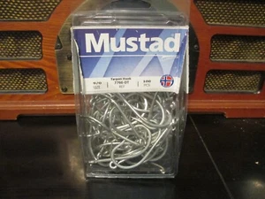 77 EA  Mustad 7766-DT-9/0 Classic Tarpon Hook Size 9/0  MADE IN NORWAY,FREE SHIP - Picture 1 of 1