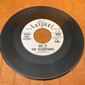 GET IT PROMO THE SILVERTONES VINYL 45 RECORD 7" WHITE LABEL VALIANT 6045 RARE ! - Picture 1 of 4
