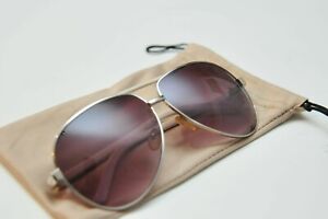 58mm Aviator Sunglasses Pilot Men & Women Fashion UV Glasses Free Pouch