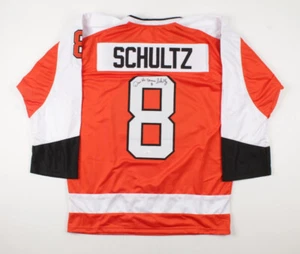 Dave "The Hammer" Schultz Signed Philadelphia Flyers Jersey (JSA COA) - Picture 1 of 7