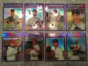 2020 Topps Heritage Chrome High Number Hot Box Purple Refractors - You Pick! - Picture 1 of 3