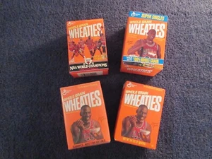 (4) 1991 Michael Jordan Bulls NBA Champions Mini Wheaties Box Sealed 3/4 OZ - Picture 1 of 7