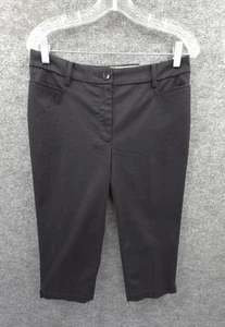 Talbot's Perfect Skimmer Damenhose 6 mittelhoher Bund gerade Taschen schwarz Twill neu mit Etikett - Bild 1 von 15