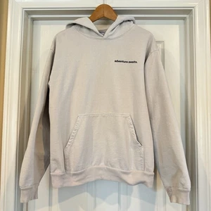 Do What Excites DWE Adventure Hoodie Men’s M Beige *Flaw: Color Staining - Picture 1 of 10