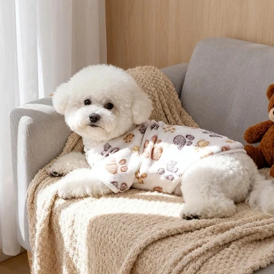 Flannel Dog Pet Clothes for Small Medium Dogs Soft Skin-friendly Puppy Vest Cute - Image 1 of 4