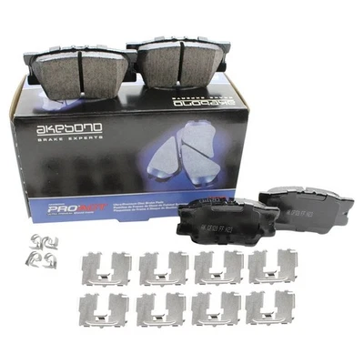 Juego de pastillas de freno traseras Akebono ACT1212A para Lexus ES350 Pontiac Vibe Toyota Avalon Foto 1 de 4