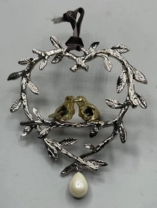 MICHAEL ARAM LOVEBIRD ORNAMENT - Picture 1 of 3