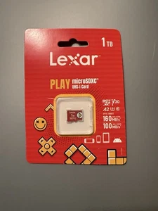Lexar Play 1TB  MicroSD UHS-I A2 V30 MicroSDXC Gaming Memory Card - Picture 1 of 2