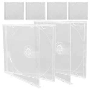 6 Pcs CD Case Travel Jewel Holder Organizer Holders Storage Cases - Afbeelding 1 van 12