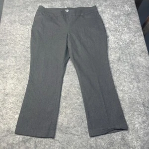 Croft & Barrow Pants Womens 22W Gray Bootcut Pull On Stretch Effortless Stretch - Picture 1 of 11