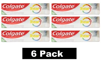6 x Colgate Total 12 Advanced Clean Antibacterial Toothpaste, 200g, Brand New - Image 1 of 4