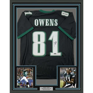 Framed Facsimile Autographed Terrell Owens 35x39 Philadelphia Reprint Jersey - Picture 1 of 2