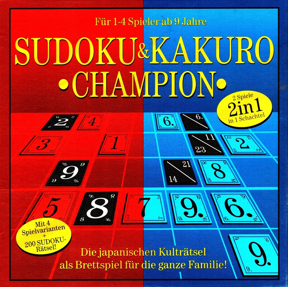 GW92c9 Sudoku und Kakuro - Champion - 2 Spiele in einer Schachtel, 20 - Bild 1 von 1