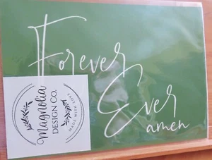 Magnolia Design Co. Stencil "Forever and ever, amen" - Picture 1 of 5