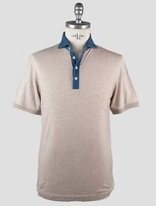 Fioroni Beige Cotton Cashmere Polo FI29 Man - Picture 1 of 6