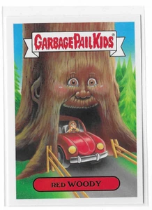 2016 Topps GPK Garbage Pail Kids American As Apple Pie Red Woody 12b - Picture 1 of 2