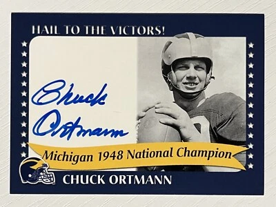 Chuck Ortmann 2002 Michigan TK Legacy National Champion Auto Wolverines - Image 1 of 2