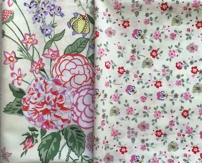 2 * 50cm Square Bundle Cath Kidston Floral Fields & Ditsy Cotton Fabric New - Image 1 of 4