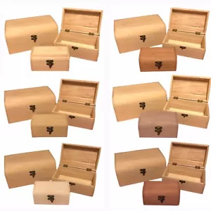 Scatola in legno incisa personalizzata dipinta e semplice scatole portabandiera grandi e piccole - Foto 1 di 33