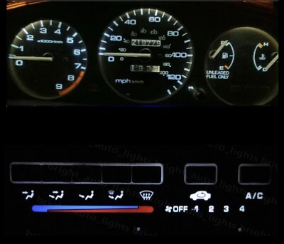 Kit de bombilla combinada LED Cluster + control de clima blanco para Honda Civic EG 1992-1995 Foto 1 de 3