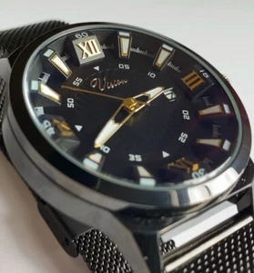Men’s WristWatch Stainless Steel Quartz Watch SHIPS FROM US. - Picture 1 of 4