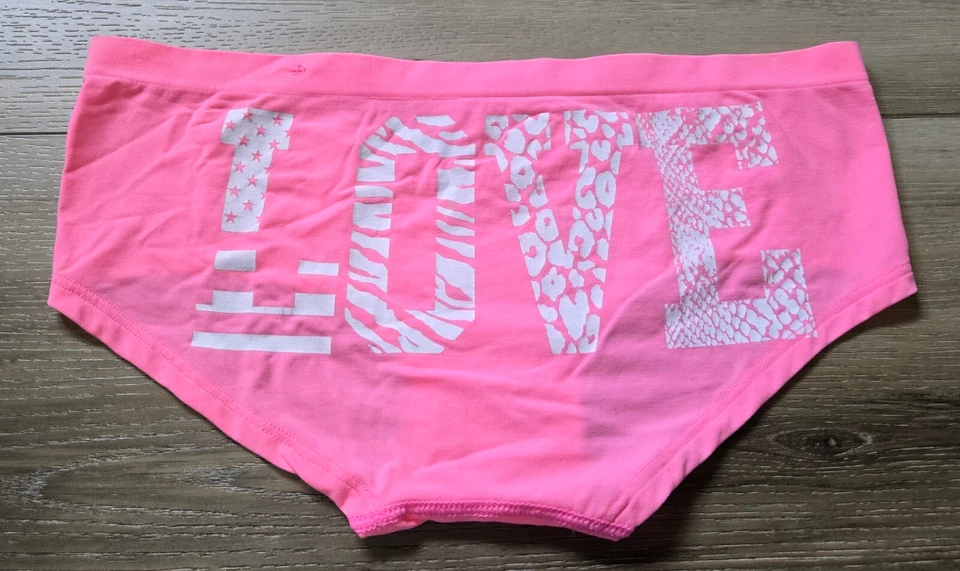 NWT Vintage Victoria's Secret PINK Yoga Graphic Extra Low-Rise Hipster Panties M - Image 1 of 3