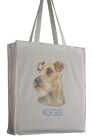 Welsh Terrier Breed Of Dog H Cotton Shopping Tote Bag Long Handles Perfect Gift