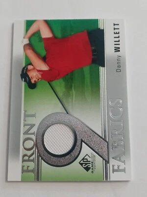 2021 SP Game Used Front 9 Fabrics Danny Willett #F9-DW Rookie RC - Image 1 of 2