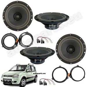 Kit 4 Casse Altoparlanti Anteriori Posteriori per Fiat Panda da 2003 Doppio Cono - Bild 1 von 7