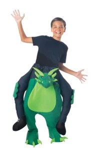 Carry Me Dragon Child Boys Costume Dinosaur Rider Riding Halloween - Picture 1 of 1