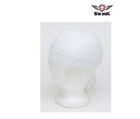 Plain White Skull Cap Cotton Head Wrap - USA Biker Chopper Motorcycle Head Cover