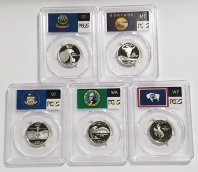 2007-S State Label - Silver Proof Quarter Set - PCGS PR69DCAM - Nice Set! S1 - Image 1 of 4