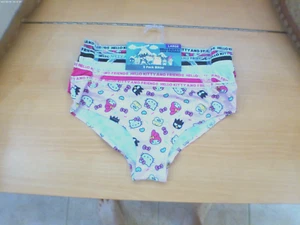 Hello Kitty & Friends, Juniors Bikini,  Panties, LG.  5 Pk., Pink Solid & Design - Picture 1 of 8