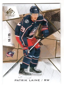 2021-22 SP GAME USED #68 PATRIK LAINE GOLD FRAGMENT #10/25 - Picture 1 of 1