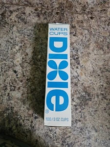 NOS Dixie Water Cups 100 Count Sleeves 3 oz. Factory Sealed Box Vintage - Picture 1 of 5