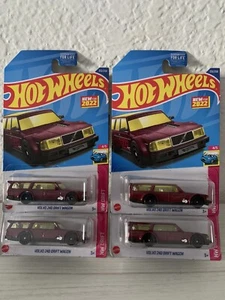 2022 Hot Wheels rot Volvo 240 Drift Wagon 232/250 HW Drift 4/5 4 Stück - Bild 1 von 6