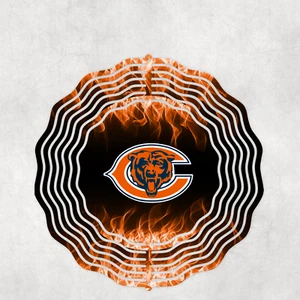Chicago Bears Inspired 10" Wind Spinner #2 - Picture 1 of 1