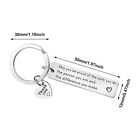 10pcs Metal Keychain Appreciation Gift Stainless Steel Thank You