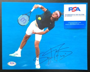 STEFANOS TSITSIPAS SIGNED 8X10 PHOTO 2024 WIMBLEDON FRENCH OPEN OLYMPICS PSA A - Picture 1 of 1