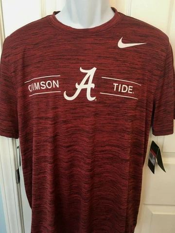 Alabama Crimson Tide Mens Nike DRI-FIT Velocity T-Shirt - Large - NWT Cover