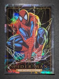 2024 Upper Deck Marvel Masterpieces '92 Platinum SPIDER MAN Holofoil SP #87 - Picture 1 of 3