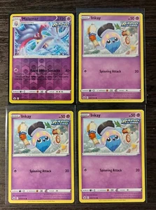 3x Malamar 070/198 (2 reverse holo) & 3x Inkay 069/198 Chilling Reign card NM - Bild 1 von 3
