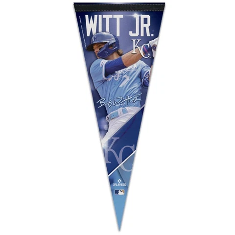 BOBBY WITT JR #7 KANSAS CITY ROYALS ROLL UP FELT PREMIUM PENNANT 12"x30" NEW 👀 Cover