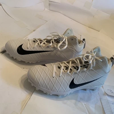 New Nike Field General Elite 3 D Football Cleats White Black 12.0 - Image 1 of 4