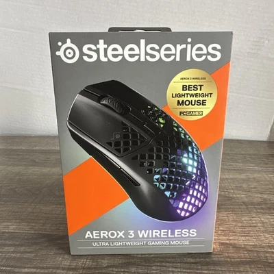 Aerox 3 Wireless Mouse PC Mac Xbox  2022 Onyx DA106032 Sealed - Image 1 of 4