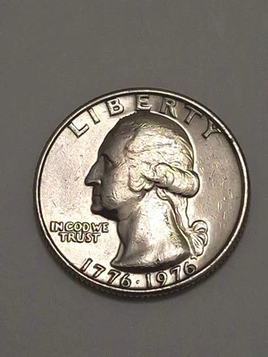 1975-1976  No Mint Mark Bicentennial Washington Quarter  Drummer Boy 🇺🇸  DB888 - Image 1 of 2